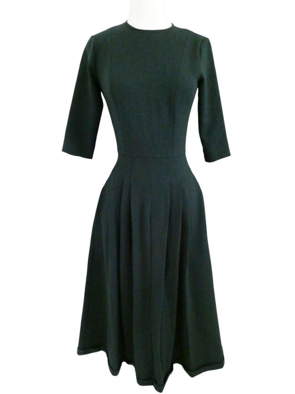 ALEX VINASH jersey knit modest dress sz XS